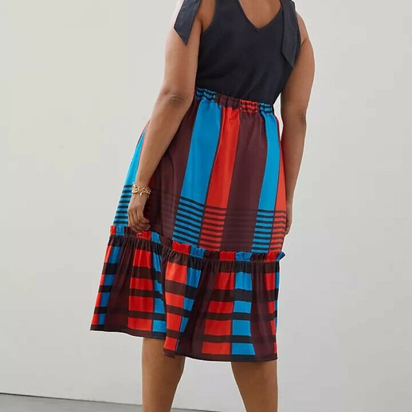 Anthropologie Eva Franco Flounced Midi Skirt 8p new with tag - Picture 8 of 10